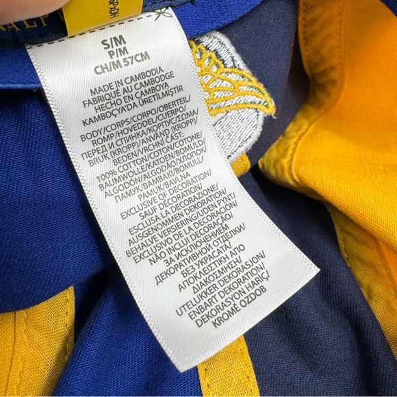 Polo Ralph Lauren Long Bill Blue Yellow Wing Twill Ball Cap Hat - Picture 13 of 16